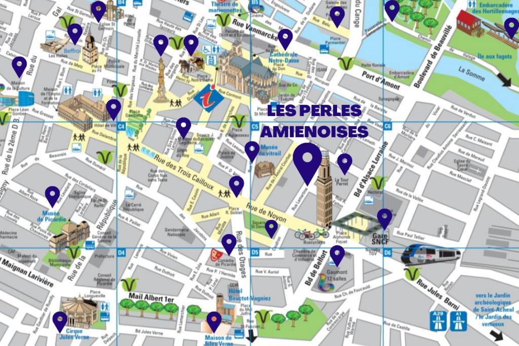 Les Perles Amienoises✩Black Pearl☆Hyper Centre☆ Amiens Exteriör bild